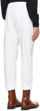 Dries Van Noten White Twill Trousers