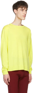 Dries Van Noten Yellow Cashmere Sweater
