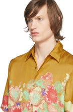Dries Van Noten Yellow Floral Print Shirt