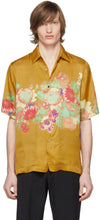 Dries Van Noten Yellow Floral Print Shirt - Chemise à imprimé floral jaune Van Noten - 건조 밴 노랑 노란색 꽃 프린트 셔츠