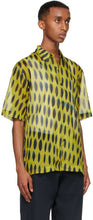 Dries Van Noten Yellow Len Lye Edition Graphic Short Sleeve Shirt