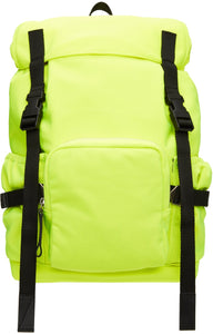 Dries Van Noten Yellow Nylon Canvas Backpack - Sac à dos de toile en nylon jaune Van Noten - 밴, 노란색 노랑 나일론 캔버스 배낭을 건조합니다