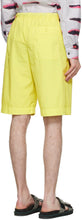 Dries Van Noten Yellow Poplin Shorts