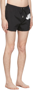 Dsquared2 Black Block Logo Swim Shorts