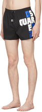 Dsquared2 Black Block Logo Swim Shorts