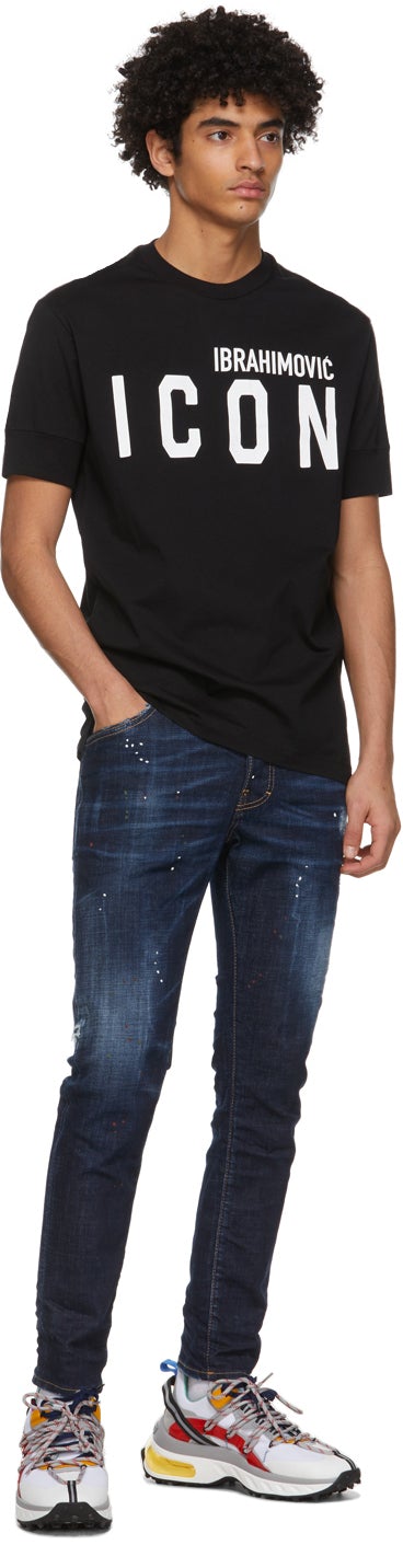 Dsquared2 Black Ibrahimovic Edition 'Icon' T-Shirt
