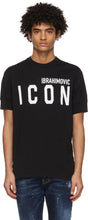 Dsquared2 Black Ibrahimovic Edition 'Icon' T-Shirt - Dsquared2 T-shirt Black Ibrahimovic Edition 'Icon' - DSQuared2 블랙 Ibrahimovic Edition '아이콘'티셔츠