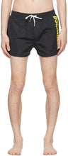 Dsquared2 Black Logo Swim Shorts - DSQuared2 Black Logo Short de bain - DSQuared2 블랙 로고 수영 반바지