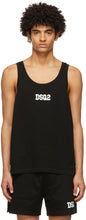 Dsquared2 Black Logo Tank Top - Dsquared2 Black Logo Débardeur - DSQuared2 검은 로고 탱크 탑
