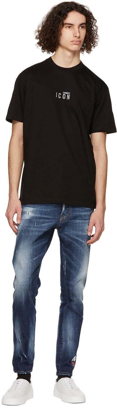 Dsquared2 Black Mini 'Icon' Reflex T-Shirt