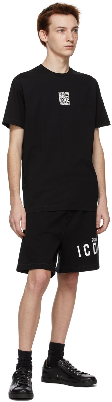 Dsquared2 Black QR-Code T-Shirt
