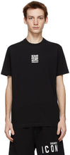 Dsquared2 Black QR-Code T-Shirt - T-shirt de code QR noir dsquared2 - DSQuared2 블랙 QR 코드 티셔츠