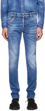 Dsquared2 Blue Cool Guy Proper Wash Jeans - Dsquared2 Blue Cool Guy Dishale Wash Jeans - Dsquared2 블루 쿨 녀석 적절한 워시 청바지