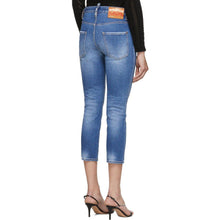 Dsquared2 Blue Denim Good Girl Cropped Jeans