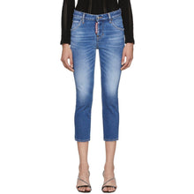 Dsquared2 Blue Denim Good Girl Cropped Jeans