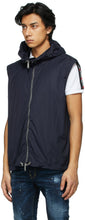 Dsquared2 Blue Denim Hybrid Techno Dan Jacket