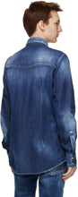 Dsquared2 Blue Straight Western Shirt