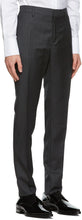 Dsquared2 Grey Wool Striped Paris Fit Suit
