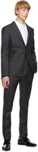 Dsquared2 Grey Wool Striped Paris Fit Suit