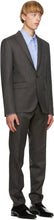 Dsquared2 Grey Wool Striped Tokyo Fit Suit