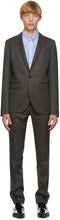 Dsquared2 Grey Wool Striped Tokyo Fit Suit - Costume à Tokyo à rayures de laine grise Dsquared2 - DSQuared2 회색 양모 스트라이프 도쿄 맞는 슈트
