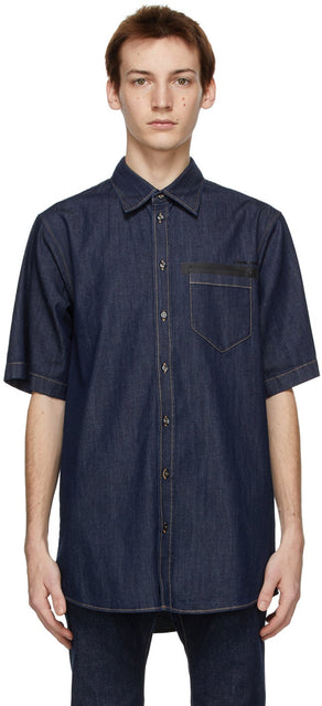 Dsquared2 Indigo Pocket Daddy Shirt - Dsquared2 Chemise papière de poche indigo - DSQuared2 인디고 포켓 아빠 셔츠
