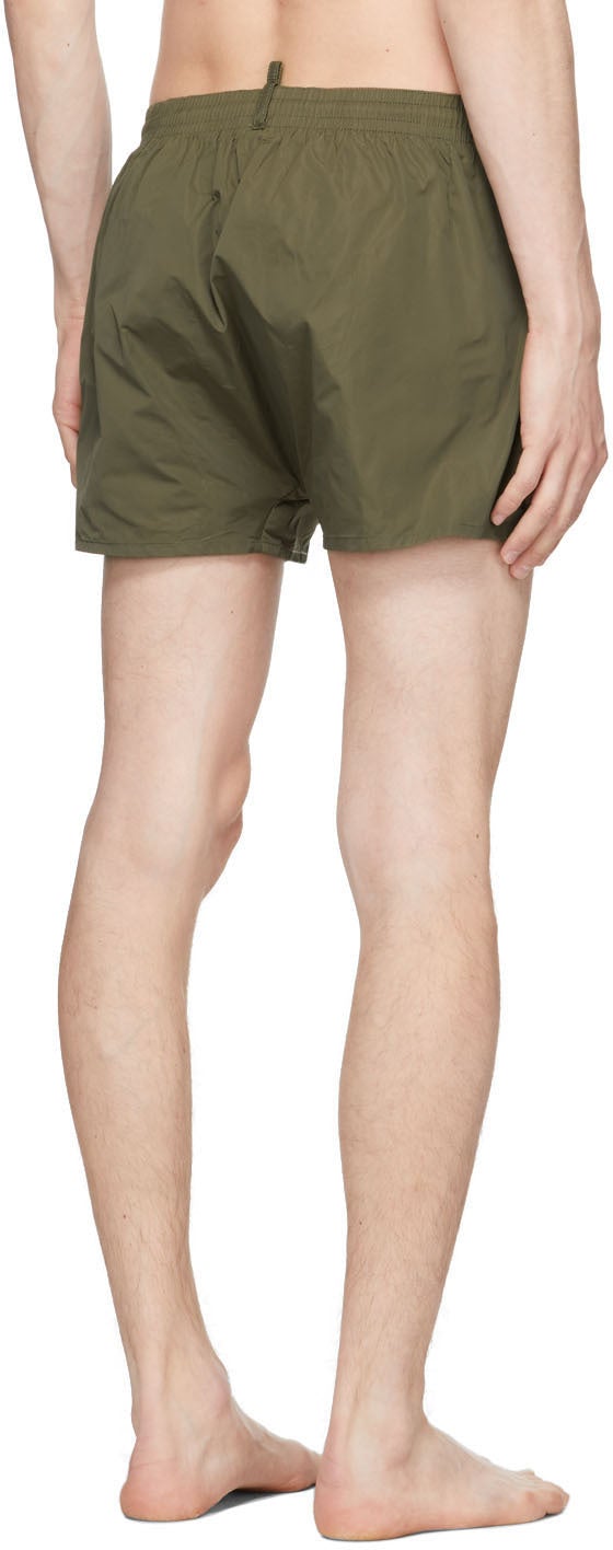 Dsquared2 Khaki Logo Swim Shorts