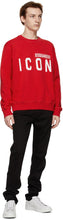 Dsquared2 Red 'Icon' Crewneck Sweatshirt