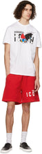Dsquared2 Red 'Icon' Shorts