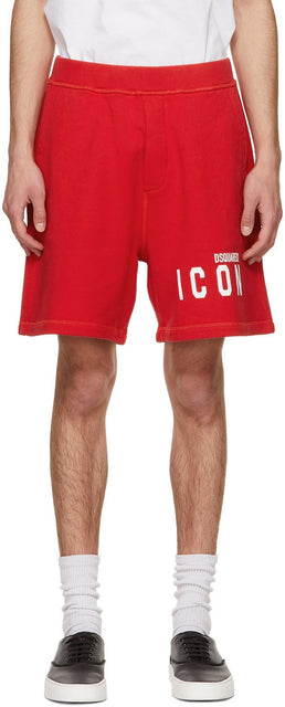 Dsquared2 Red 'Icon' Shorts - Short 