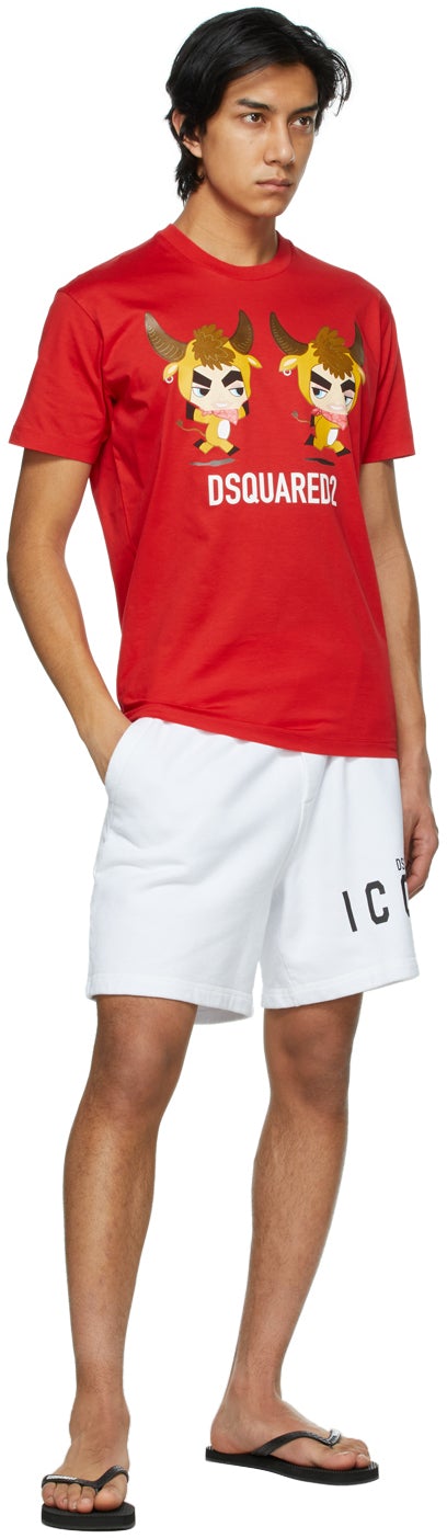 Dsquared2 Red 'Year Of The Ox' T-Shirt