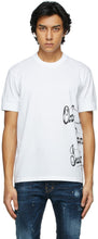Dsquared2 White Ibrahimovic Edition Text T-Shirt - T-shirt T-shirt T-shirt T-shirt Texte d'édition Ibrahimovic Dsquared2 - DSquared2 화이트 Ibrahimovic Edition 텍스트 T 셔츠