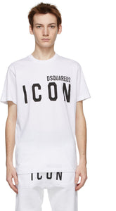 Dsquared2 White 'Icon' T-Shirt - Dsquared2 T-shirt 'icon' blanc ' - DSQuared2 화이트 '아이콘'티셔츠