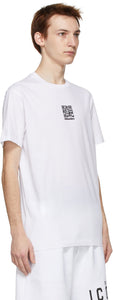 Dsquared2 White QR Code Cool T-Shirt