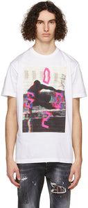 Dsquared2 White Run Cool T-Shirt - Dsquared2 T-shirt cool run blanc - DSquared2 화이트 멋진 티셔츠를 실행합니다