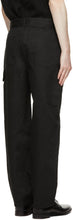 Dunhill Black Linen Carpenter Trousers