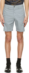 Dunhill Blue Poplin Bermuda Shorts - Short de bermudes poplin bleu Dunhill Blue - 던힐 블루 포플린 버뮤다 반바지