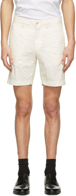 Dunhill Off-White Poplin Bermuda Shorts - Short de bermudes poplin hors blanc de Dunhill - Dunhill Off-White Poplin Bermuda 반바지