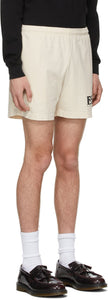 EDEN power corp Beige Recycled Cotton Logo Lounge Shorts