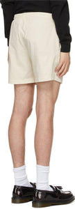 EDEN power corp Beige Recycled Cotton Logo Lounge Shorts