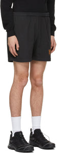 EDEN power corp Black Recycled Cotton Logo Lounge Shorts