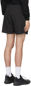 EDEN power corp Black Recycled Cotton Logo Lounge Shorts