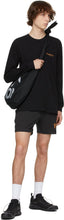 EDEN power corp Black Recycled Cotton Logo Lounge Shorts