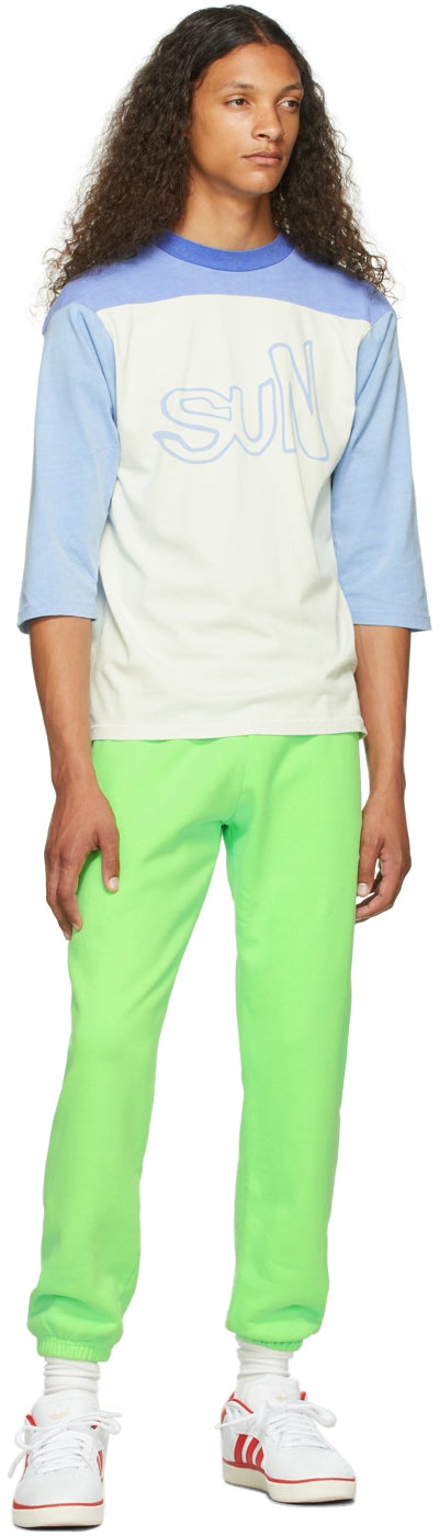 ERL Blue 'Sun' Football Jersey T-Shirt
