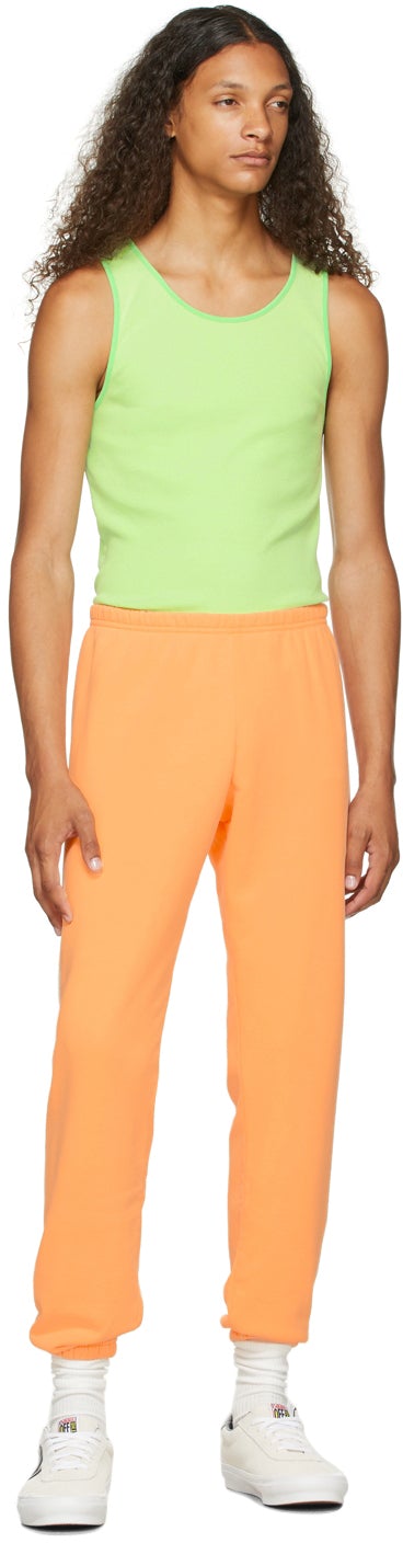 ERL Green Rib Knit Tank Top