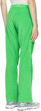 ERL Green Waffle Corduroy Trousers