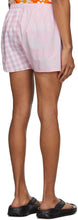 ERL Pink Check Boxer Shorts