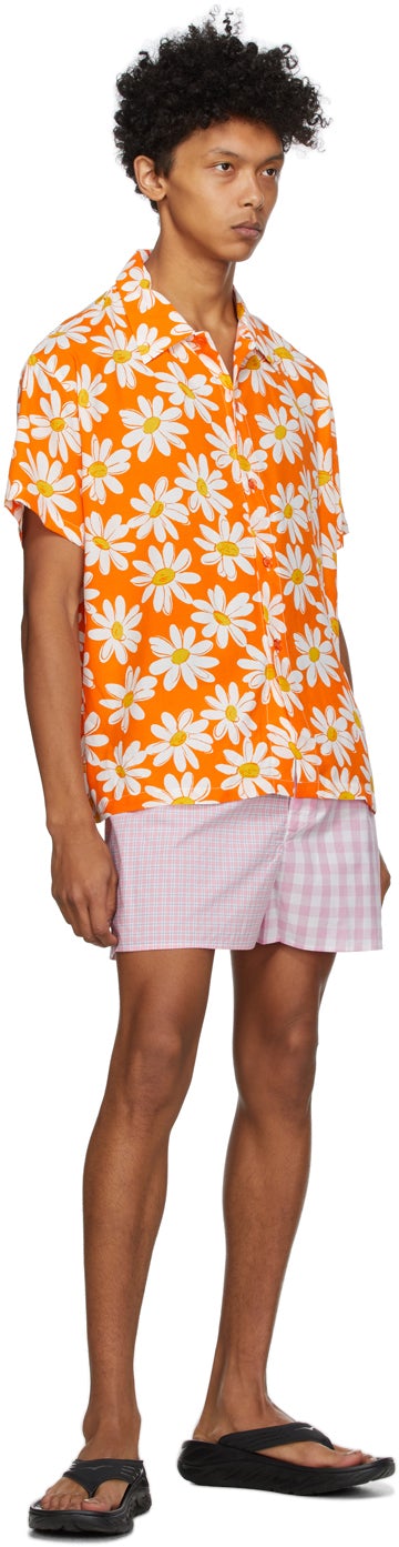 ERL Pink Check Boxer Shorts