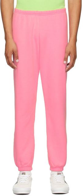 ERL Pink Logo Lounge Pants - Pantalon Logo Pink Logo Erl - ERL 핑크 로고 라운지 바지