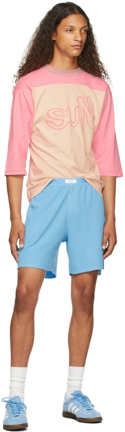 ERL Pink 'Sun' Football Jersey T-Shirt
